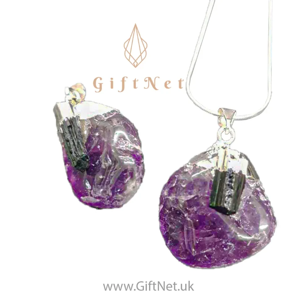 Amethyst Tumblestone Pendant