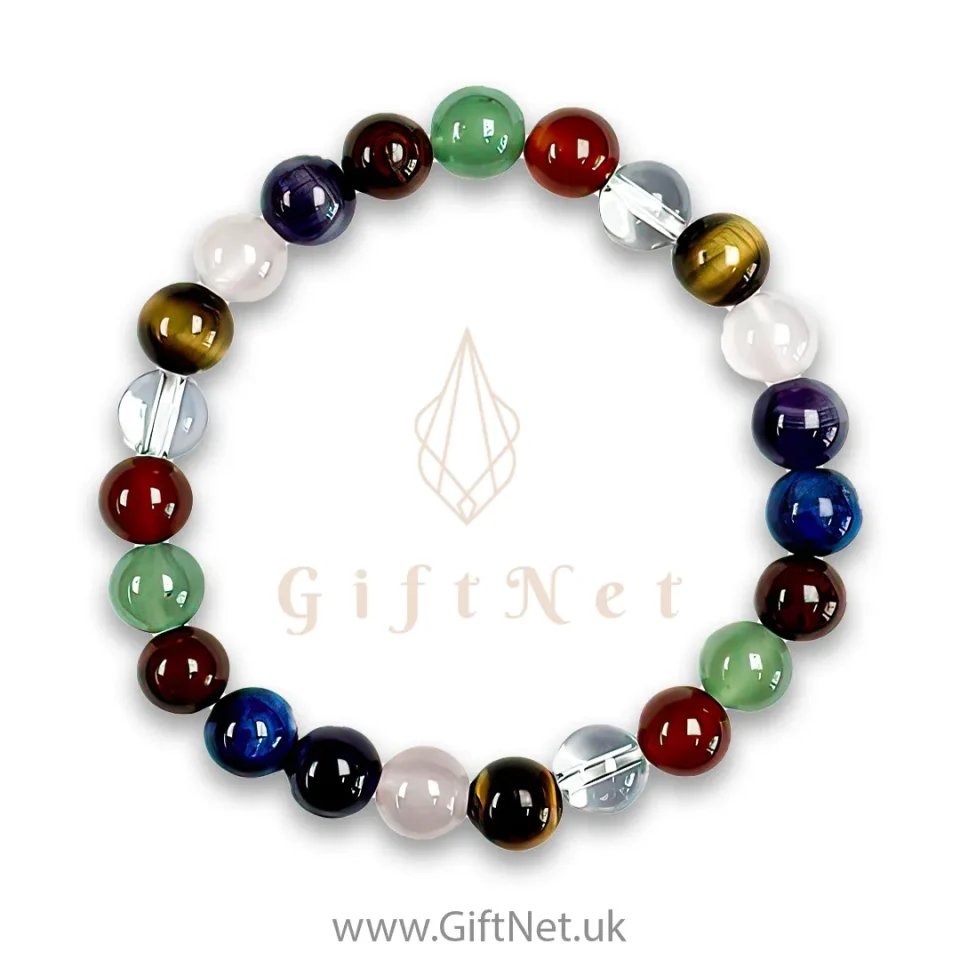 Mixed 8mm Round Bead Bracelet