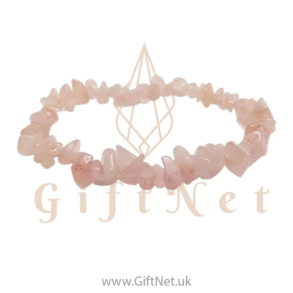 Rose Quartz Chip Bracelet